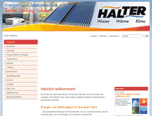 Tablet Screenshot of halter-gmbh.com